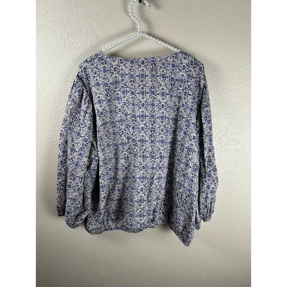Lucky Brand Blouse Size XXL Long Sleeve Flouncy Cottage Fairy Loose Fit Shirt - Picture 7 of 10